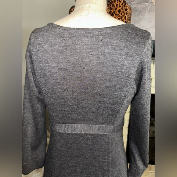 MAX STUDIO Jersey Knit Gray Fitted Dress Size Small - Picture 5 of 10